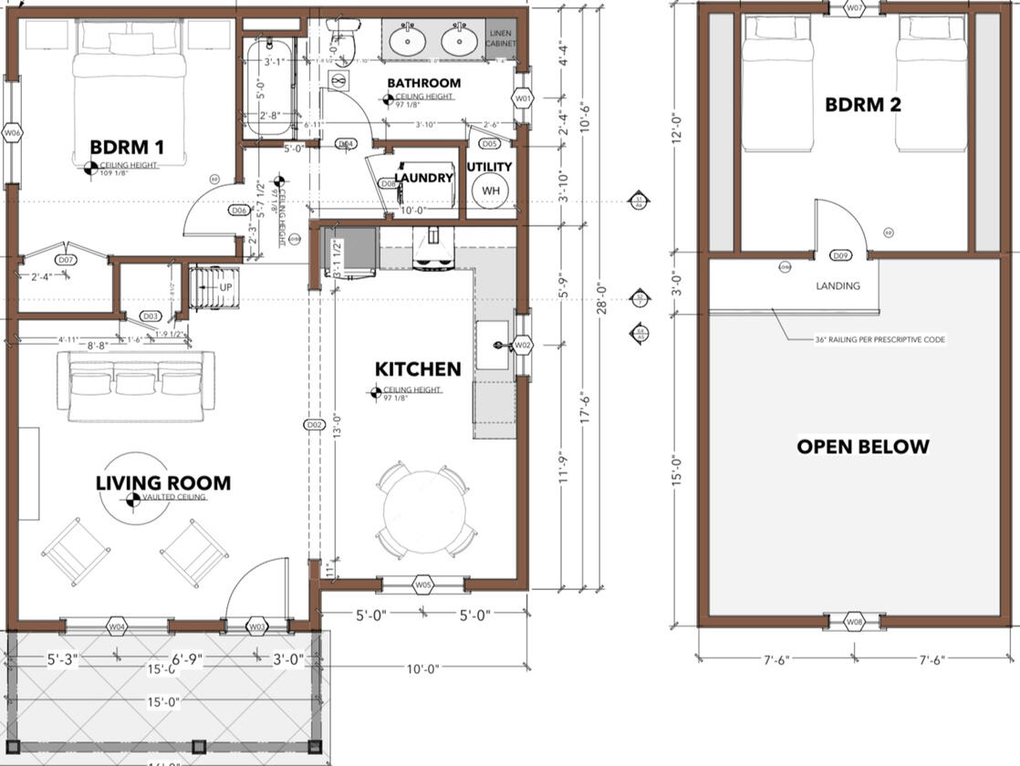 Cottage A & H (2BD, 1BA)
