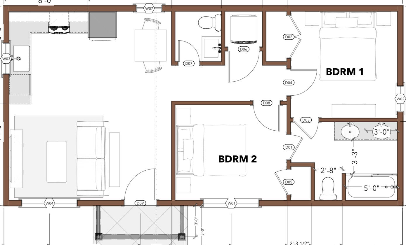 Cottage C & F (2BD, 1.5BA)